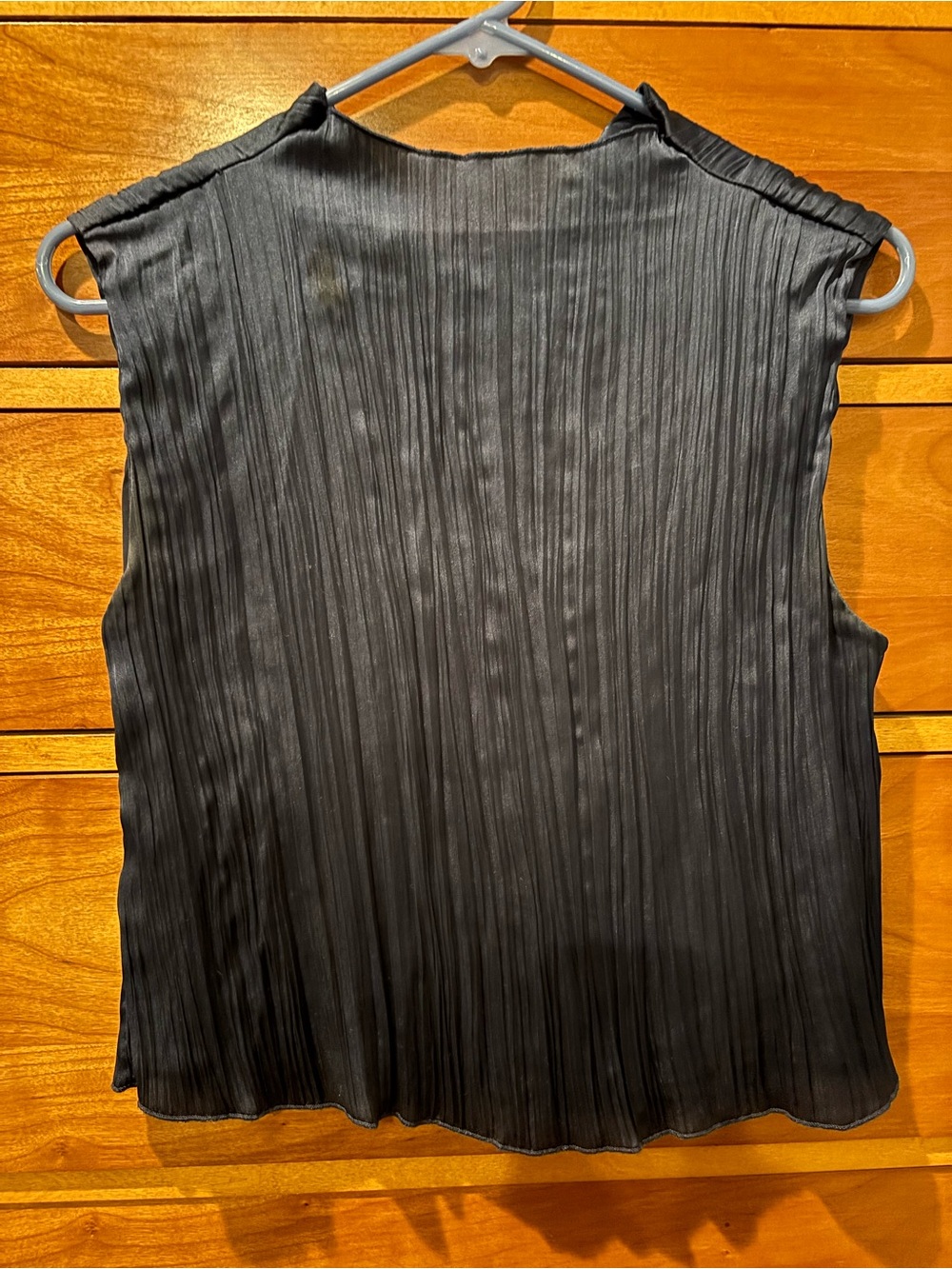 Abercrombie & Fitch Navy Blue Pleated Sleeveless Top